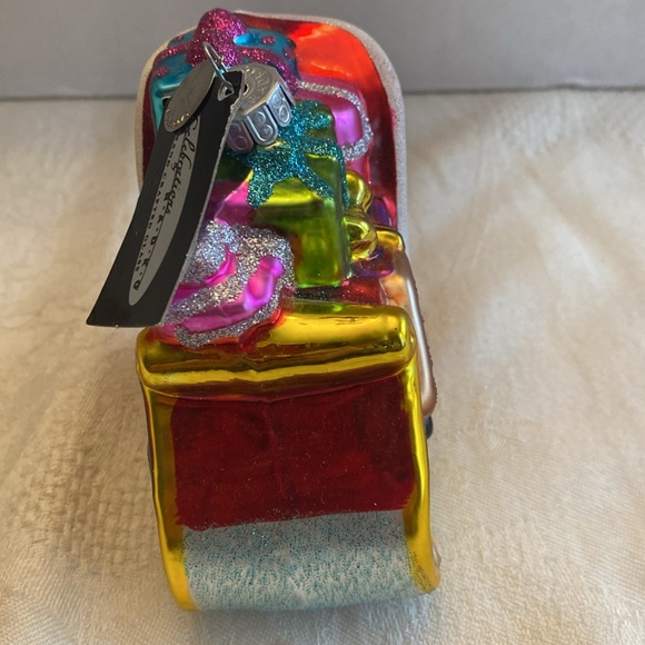 Celebrations by Radko handcrafted sled with presents handcrafted ornament 2016 - Picture 4 of 10